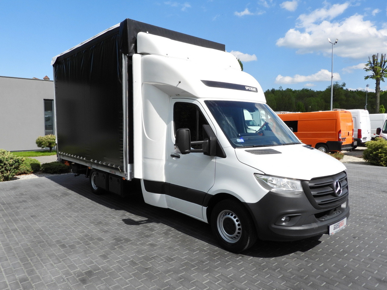 MERCEDES SPRINTER 316 TARPAULIN LIFT 10 PALLETS WEBASTO CRUISE CONTROL PNEUMATICS AIR CONDITIONING 160HP - Furgons ar tentu: foto 4 MERCEDES SPRINTER 316 TARPAULIN LIFT 10 PALLETS WEBASTO CRUISE CONTROL PNEUMATICS AIR CONDITIONING 160HP - Furgons ar tentu: foto 4