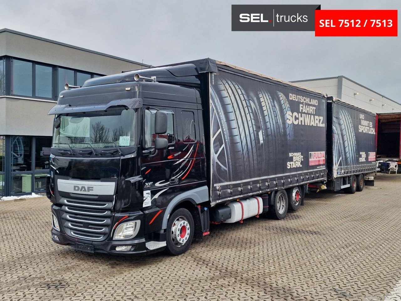DAF XF 460 FAR / ZF Intarder / Durchladezug - Kravas automašīna ar tentu: foto 1 DAF XF 460 FAR / ZF Intarder / Durchladezug - Kravas automašīna ar tentu: foto 1