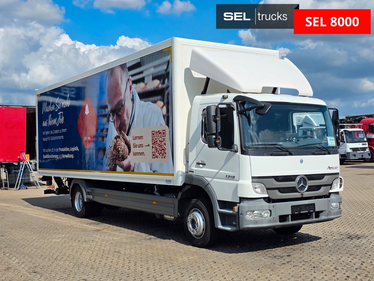 Mercedes-Benz Atego 1218 / Ladebordwand - Kravas automašīna ar slēgto virsbūvi: foto 3 Mercedes-Benz Atego 1218 / Ladebordwand - Kravas automašīna ar slēgto virsbūvi: foto 3