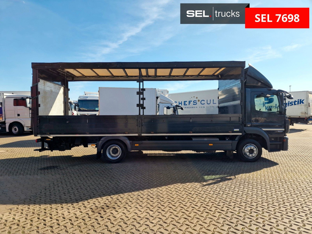Mercedes-Benz Atego 1221 / Ladebordwand - Kravas automašīna ar tentu: foto 4 Mercedes-Benz Atego 1221 / Ladebordwand - Kravas automašīna ar tentu: foto 4