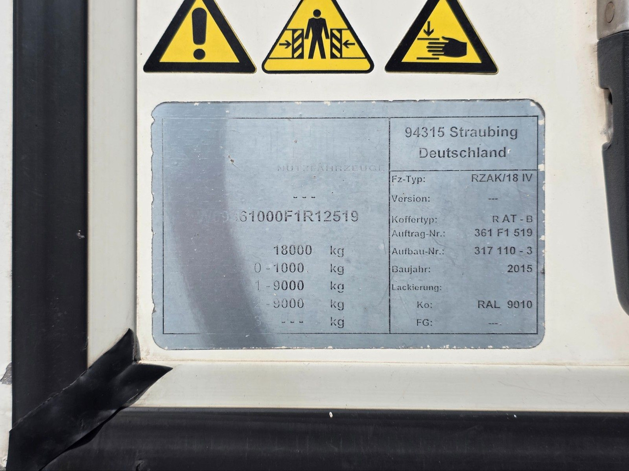 Piekabe refrižerators ROHR Rohr RZK/18 IV / Ladebordwand: foto 42 Piekabe refrižerators ROHR Rohr RZK/18 IV / Ladebordwand: foto 42