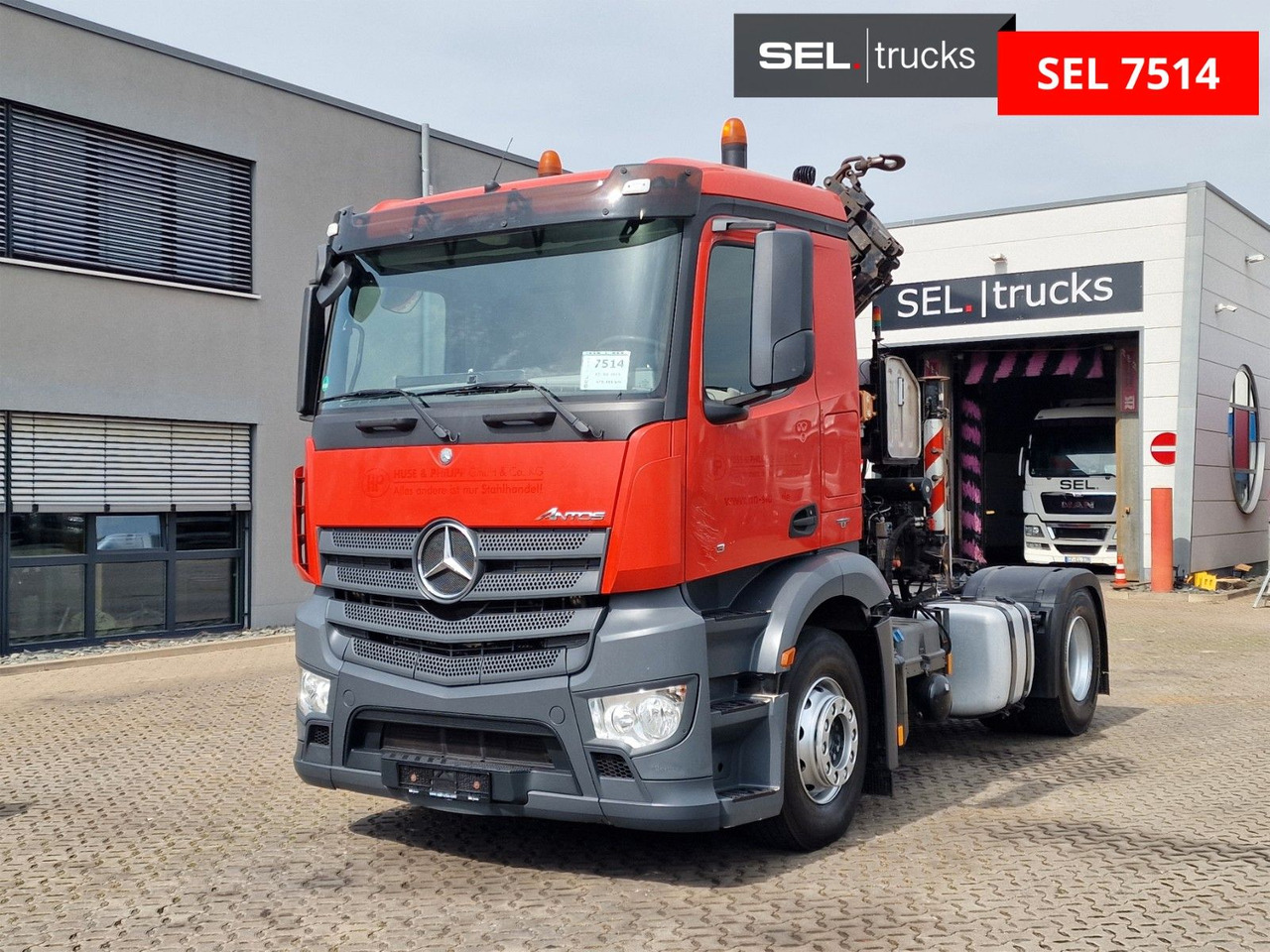 Mercedes-Benz Antos 1843 / Atlas 172.3E-A4 / KRAN - Vilcējs: foto 2 Mercedes-Benz Antos 1843 / Atlas 172.3E-A4 / KRAN - Vilcējs: foto 2