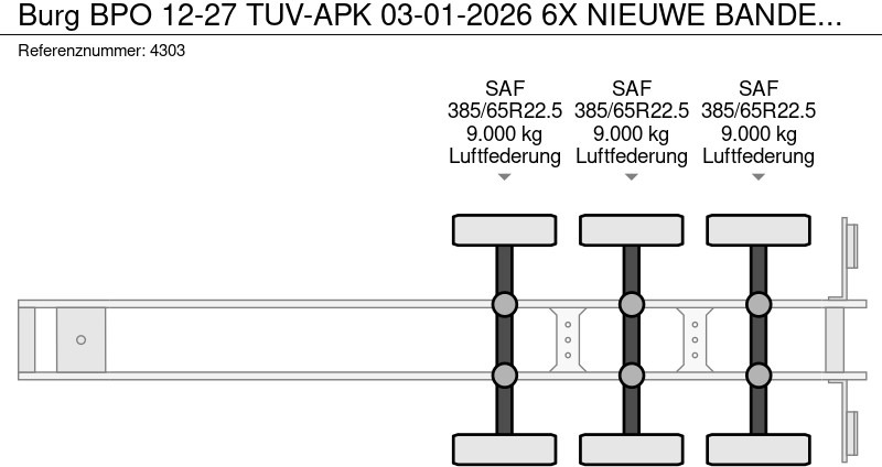 Burg BPO 12-27 TUV-APK 03-01-2026 6X NIEUWE BANDEN 6X NEW TYERS līzingu Burg BPO 12-27 TUV-APK 03-01-2026 6X NIEUWE BANDEN 6X NEW TYERS: foto 17