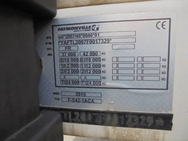 Puspiekabe zema profila platforma Faymonville F-S42-1ACA: foto 14 Puspiekabe zema profila platforma Faymonville F-S42-1ACA: foto 14