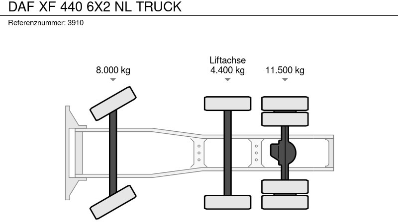 Vilcējs DAF XF 440 6X2 NL TRUCK: foto 19