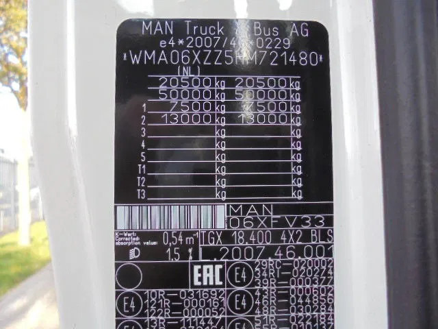 Vilcējs MAN TGX 18.400 XL: foto 19