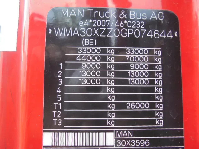 Vilcējs MAN TGX 33.480 6X4 Manual Gearbox Retarder: foto 20