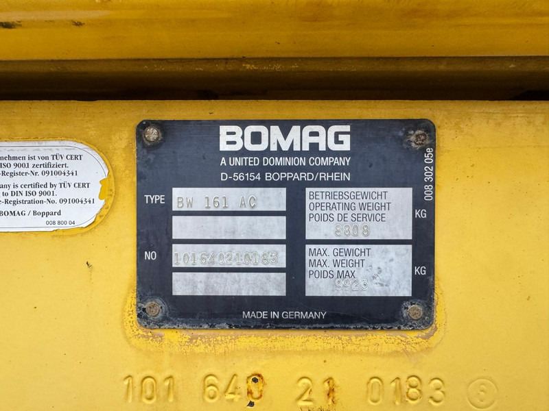 Kombinētais veltnis Bomag BW 161 AC: foto 6
