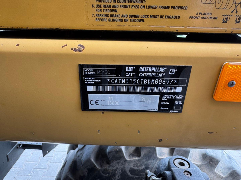 Riteņu ekskavators Caterpillar M 315 C: foto 14