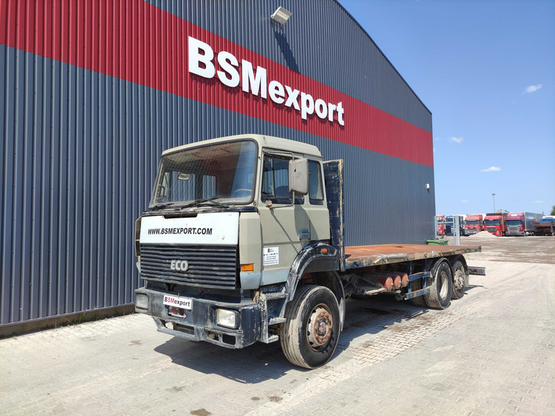 Iveco Turbostar 240-36 platform truck - Bortu kravas automašīna/ Platforma: foto 1 Iveco Turbostar 240-36 platform truck - Bortu kravas automašīna/ Platforma: foto 1