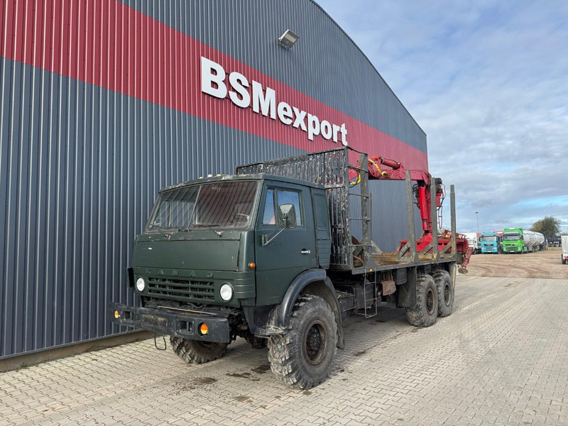 Kamaz 43101, 6x6 - Kokvedējs, Kravas auto ar manipulatoru: foto 1 Kamaz 43101, 6x6 - Kokvedējs, Kravas auto ar manipulatoru: foto 1
