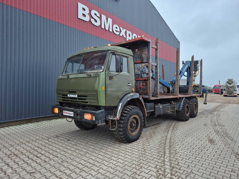 Kamaz 43101 6x6 - Kokvedējs, Kravas auto ar manipulatoru: foto 1 Kamaz 43101 6x6 - Kokvedējs, Kravas auto ar manipulatoru: foto 1
