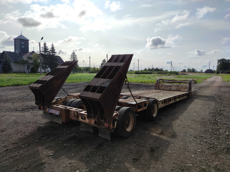 Puspiekabe zema profila platforma Murray 16 tyre heavy duty low loader: foto 7