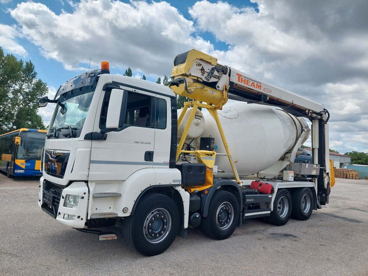 MAN TGS 32.420 BB Stetter AM 8 FHCBL + Theam T3D16 - Betonvedējs: foto 1 MAN TGS 32.420 BB Stetter AM 8 FHCBL + Theam T3D16 - Betonvedējs: foto 1