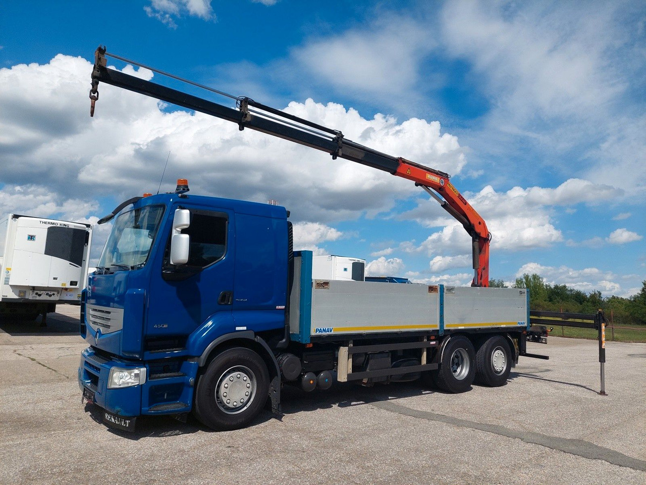 Renault Premium DXI R450.26 HR Palfinger PK 15.500 - Bortu kravas automašīna/ Platforma, Kravas auto ar manipulatoru: foto 1 Renault Premium DXI R450.26 HR Palfinger PK 15.500 - Bortu kravas automašīna/ Platforma, Kravas auto ar manipulatoru: foto 1