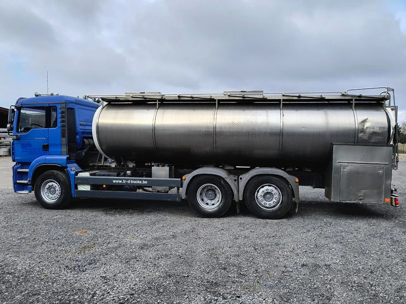 Autocisterna pārvadāšana piena MAN TGA 26.360 INSULATED INOX TANK - 2 COMP - AIRCO - LIFT/STEERING AXLE: foto 7