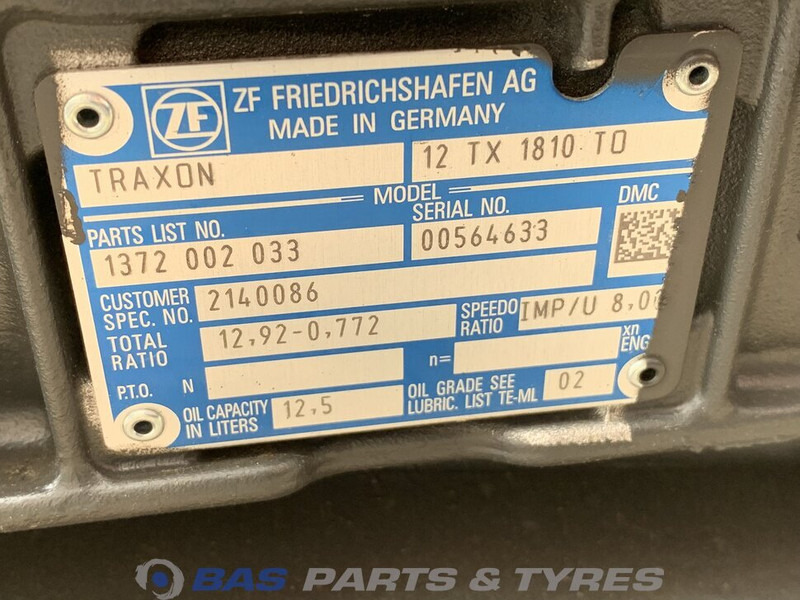 DAF CF Euro 6 DAF 12TX1810 TO TraXon Versnellingsbak 2140086R - Pārnesumkārba - Kravas automašīna: foto 5 DAF CF Euro 6 DAF 12TX1810 TO TraXon Versnellingsbak 2140086R - Pārnesumkārba - Kravas automašīna: foto 5