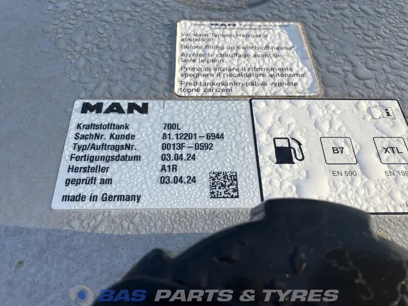 Degvielas tvertne - Kravas automašīna MAN Brandstoftank MAN 700 Liter 81122015710: foto 6