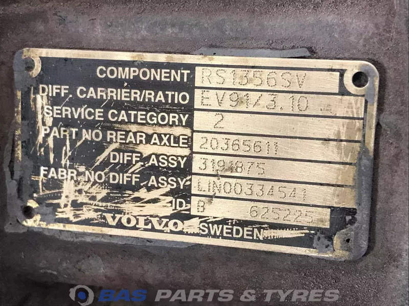 Diferenciālis - Kravas automašīna Volvo Differentieel RSS1356 RSS1356: foto 8 Diferenciālis - Kravas automašīna Volvo Differentieel RSS1356 RSS1356: foto 8