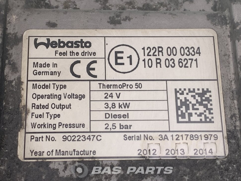 Webasto TP50 Standkachel A 001 830 31 20 - Apsilde/ Ventilācija - Kravas automašīna: foto 4 Webasto TP50 Standkachel A 001 830 31 20 - Apsilde/ Ventilācija - Kravas automašīna: foto 4