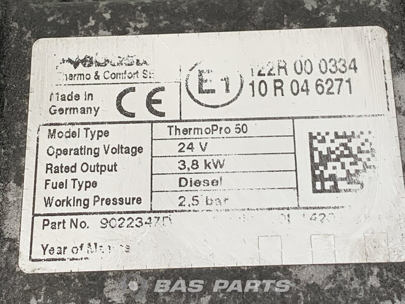 Webasto TP50 Standkachel A 001 830 31 20 - Apsilde/ Ventilācija - Kravas automašīna: foto 5 Webasto TP50 Standkachel A 001 830 31 20 - Apsilde/ Ventilācija - Kravas automašīna: foto 5