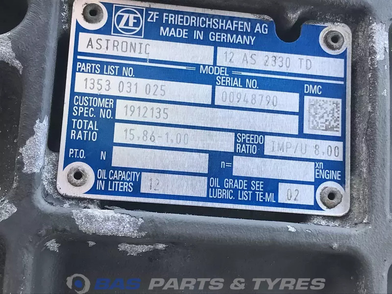 ZF XF106 - Pārnesumkārba - Kravas automašīna: foto 5 ZF XF106 - Pārnesumkārba - Kravas automašīna: foto 5