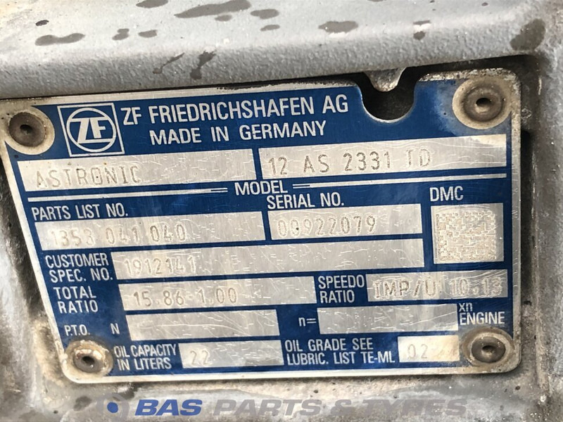 ZF XF106 - Pārnesumkārba - Kravas automašīna: foto 5 ZF XF106 - Pārnesumkārba - Kravas automašīna: foto 5