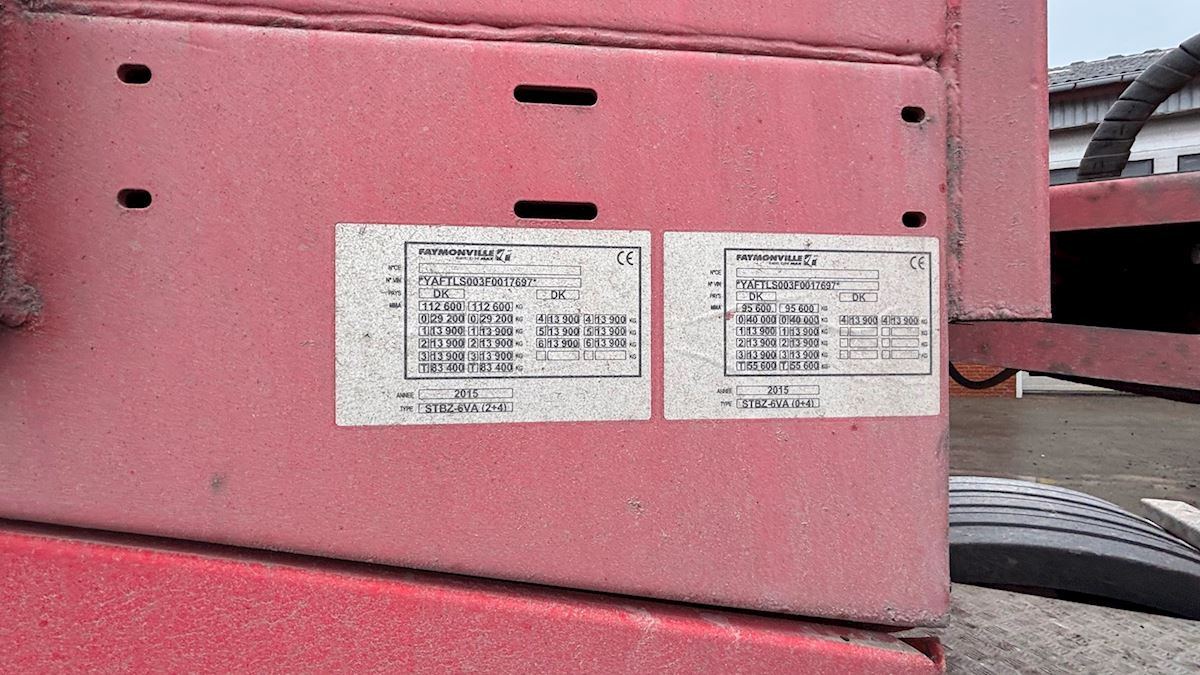 Puspiekabe zema profila platforma Faymonville Variomax 2+4 STBZ: foto 6