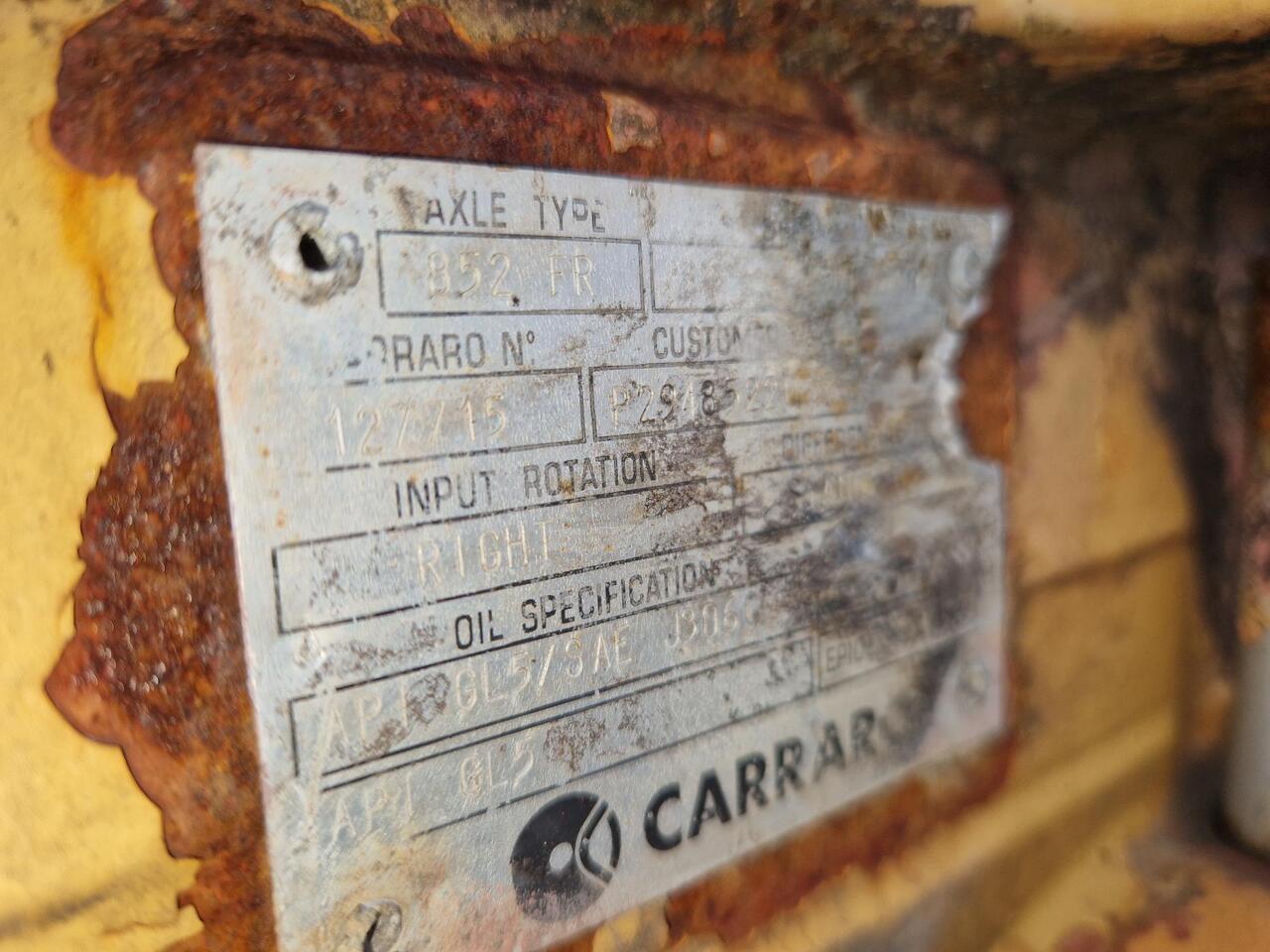 EJES CARRARO 852 FR PAR CASE 1288 - Asis un rezerves daļas - Celtniecības tehnika: foto 3 EJES CARRARO 852 FR PAR CASE 1288 - Asis un rezerves daļas - Celtniecības tehnika: foto 3