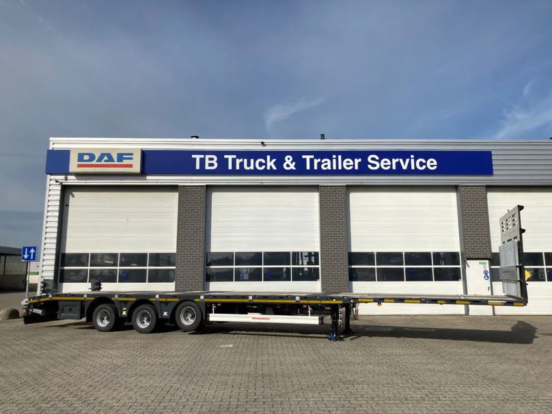 Kässbohrer SPA M3 / 1N - 18 / 27 Heavy Duty uitschuifbare vlakke mega trailer met liftas, rongen en oprijplaten - Puspiekabe slēgtā virsbūve: foto 2 Kässbohrer SPA M3 / 1N - 18 / 27 Heavy Duty uitschuifbare vlakke mega trailer met liftas, rongen en oprijplaten - Puspiekabe slēgtā virsbūve: foto 2