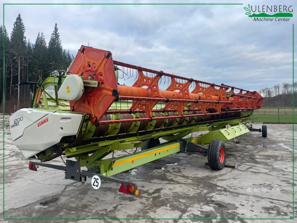 Claas Vario 1200 + wózek transportowy - Labības heders: foto 1 Claas Vario 1200 + wózek transportowy - Labības heders: foto 1