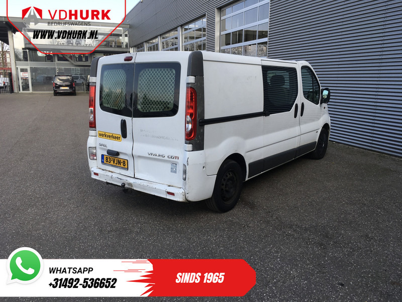 Mazs furgons, Kravas-pasažieru furgons Opel Vivaro 2.0 CDTI 115pk L2 DC Dubbel Cabine EXPORT ONLY APK 01-2026/ 6 Pers./ Airco/ Trekhaak: foto 8