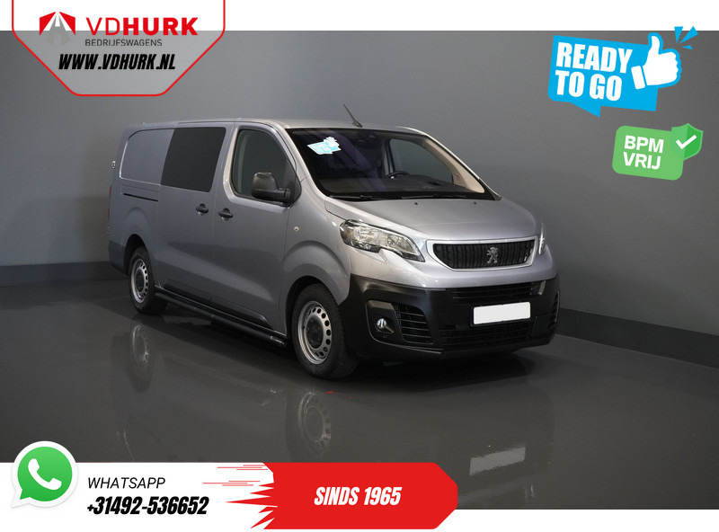 Mazs furgons, Kravas-pasažieru furgons Peugeot Expert 2.0 HDI 125 pk Aut. DC Dubbel Cabine Ready2Go BPM VRIJ! Ready2Go Adapt.Cruise/ 2xSchuifdeur/ Carplay/ Head-up/ Climate/ NL Auto: foto 1