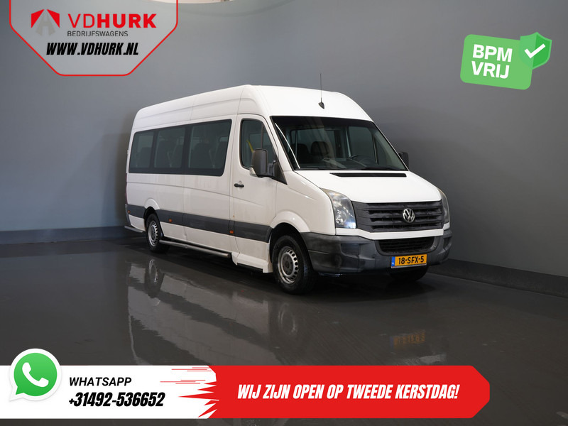 Volkswagen Crafter 35 2.0 TDI L3H2 EXPORT ONLY! €9.559 incl BTW/BPM Rolstoellift/ 9 Pers/ 9P/ Sidebars/ Rearbar/ Airco - Mikroautobuss, Pasažieru furgons: foto 1 Volkswagen Crafter 35 2.0 TDI L3H2 EXPORT ONLY! €9.559 incl BTW/BPM Rolstoellift/ 9 Pers/ 9P/ Sidebars/ Rearbar/ Airco - Mikroautobuss, Pasažieru furgons: foto 1