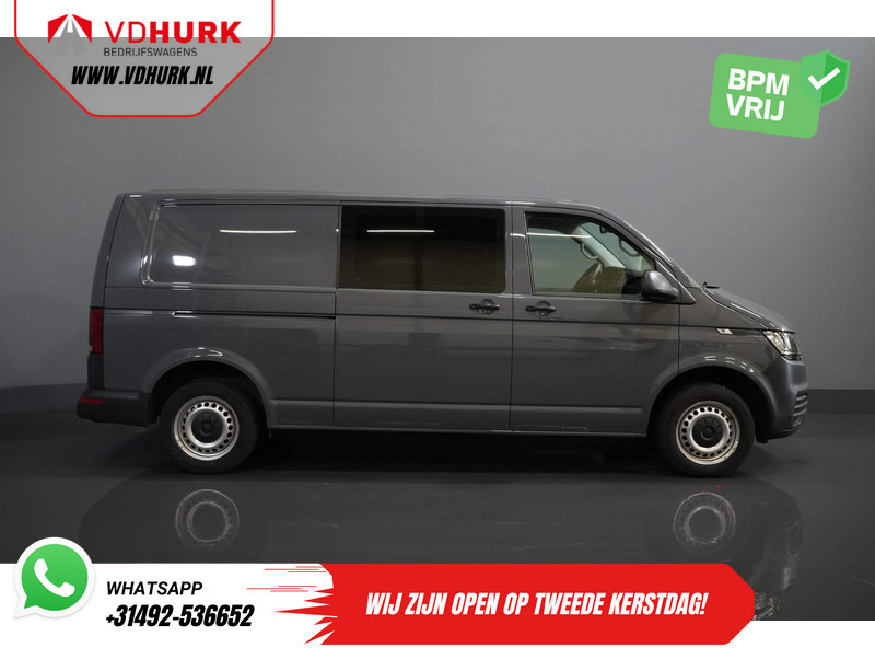Mazs furgons, Kravas-pasažieru furgons Volkswagen Transporter T6.1 2.0 TDI 150 Pk DSG Aut. L2 BPM VRIJ! DC Dubbel Cabine 4Motion/ Carplay/ Camera/ PDC/ Cruise/ Airco/ 4x4: foto 10