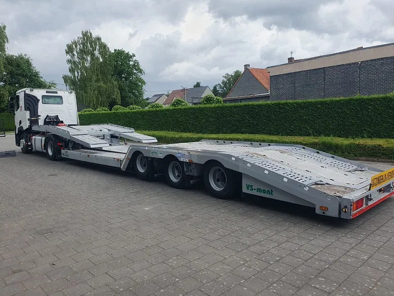 VS MONT VSAT02 -Belgische Trailer - Truck transporter - Puspiekabe autovedējs: foto 1 VS MONT VSAT02 -Belgische Trailer - Truck transporter - Puspiekabe autovedējs: foto 1