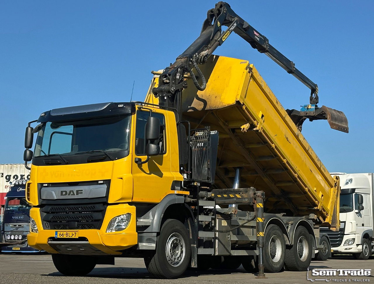 DAF CF 410 FAT 6X4 188.000 KM Palfinger 17 TON/Meter Kraan 2 Zijdige Ruizeveld K - Kravas auto ar manipulatoru: foto 1 DAF CF 410 FAT 6X4 188.000 KM Palfinger 17 TON/Meter Kraan 2 Zijdige Ruizeveld K - Kravas auto ar manipulatoru: foto 1