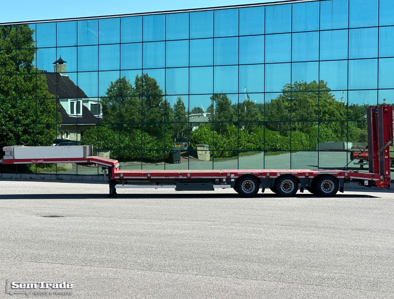 Nooteboom OSD-48-003 Semi 3 Axles Hydraulic Ramps Hinge TOP Condition - Puspiekabe zema profila platforma: foto 2 Nooteboom OSD-48-003 Semi 3 Axles Hydraulic Ramps Hinge TOP Condition - Puspiekabe zema profila platforma: foto 2
