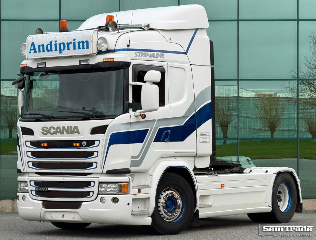 Scania G450 Highline Full AIR Retarder Only 592.000 KM TOP Condtion BE-Truck - Vilcējs: foto 1 Scania G450 Highline Full AIR Retarder Only 592.000 KM TOP Condtion BE-Truck - Vilcējs: foto 1