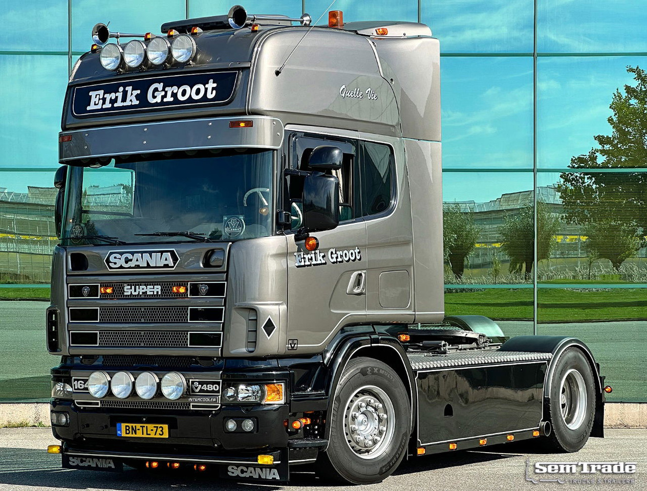 Scania R164-480 V8 Retarder Manual Gearbox Showtruck Completely Rebuild Unique Condition - Vilcējs: foto 1 Scania R164-480 V8 Retarder Manual Gearbox Showtruck Completely Rebuild Unique Condition - Vilcējs: foto 1