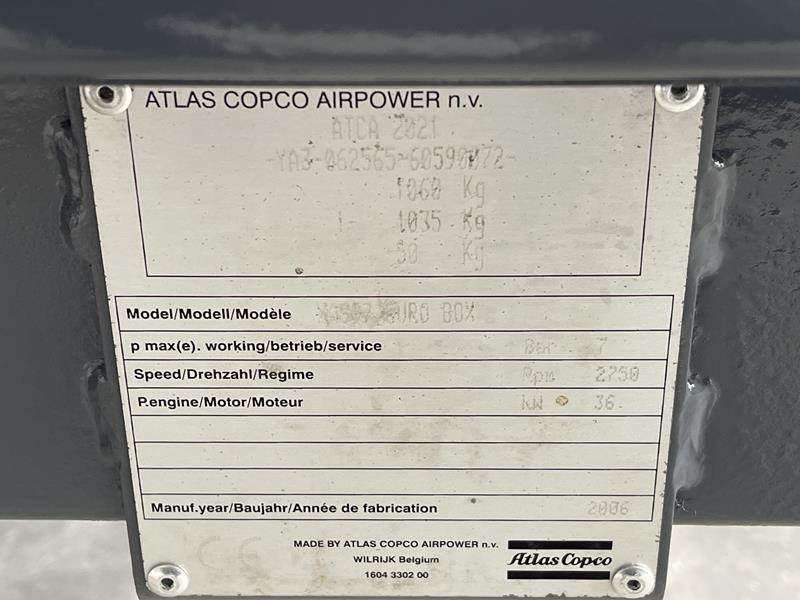 Atlas-Copco XAS 97 DD - N - Gaisa kompresors: foto 4 Atlas-Copco XAS 97 DD - N - Gaisa kompresors: foto 4