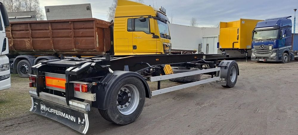Huffermann Przyczepa na wózku HAR 1870 do hakowca - Multilift/ Būvgružu konteinera piekabe: foto 3 Huffermann Przyczepa na wózku HAR 1870 do hakowca - Multilift/ Būvgružu konteinera piekabe: foto 3
