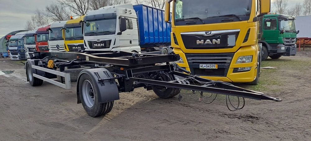 Huffermann Przyczepa na wózku HAR 1870 do hakowca - Multilift/ Būvgružu konteinera piekabe: foto 2 Huffermann Przyczepa na wózku HAR 1870 do hakowca - Multilift/ Būvgružu konteinera piekabe: foto 2