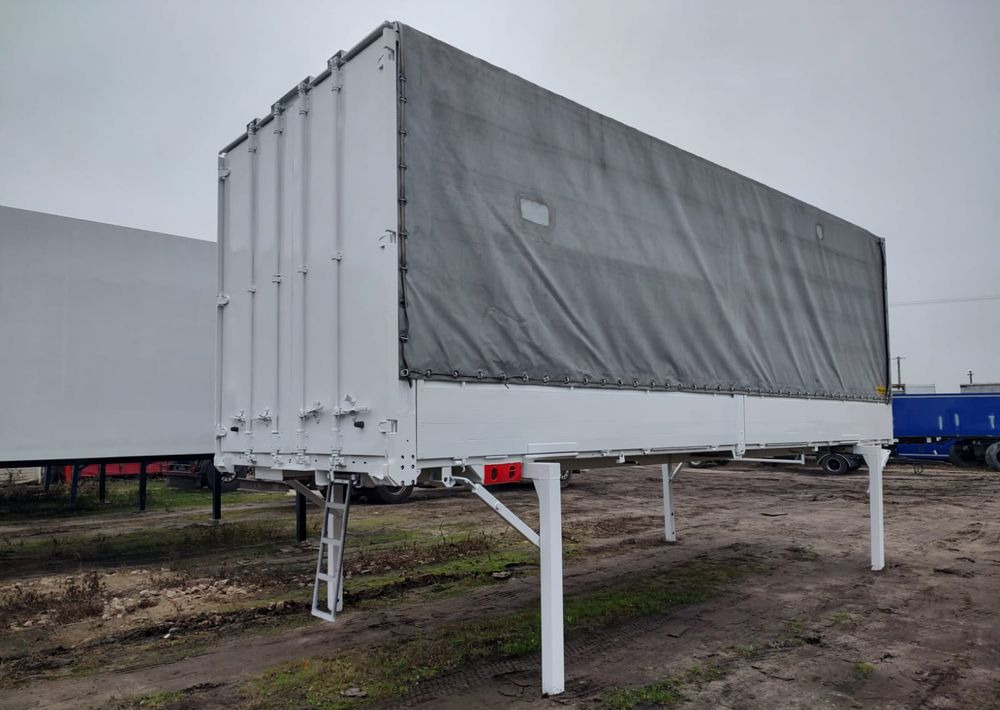 Krone Zabudow BDF Krone 7,45m 18 palet - Kravas kaste ar tentu: foto 1 Krone Zabudow BDF Krone 7,45m 18 palet - Kravas kaste ar tentu: foto 1