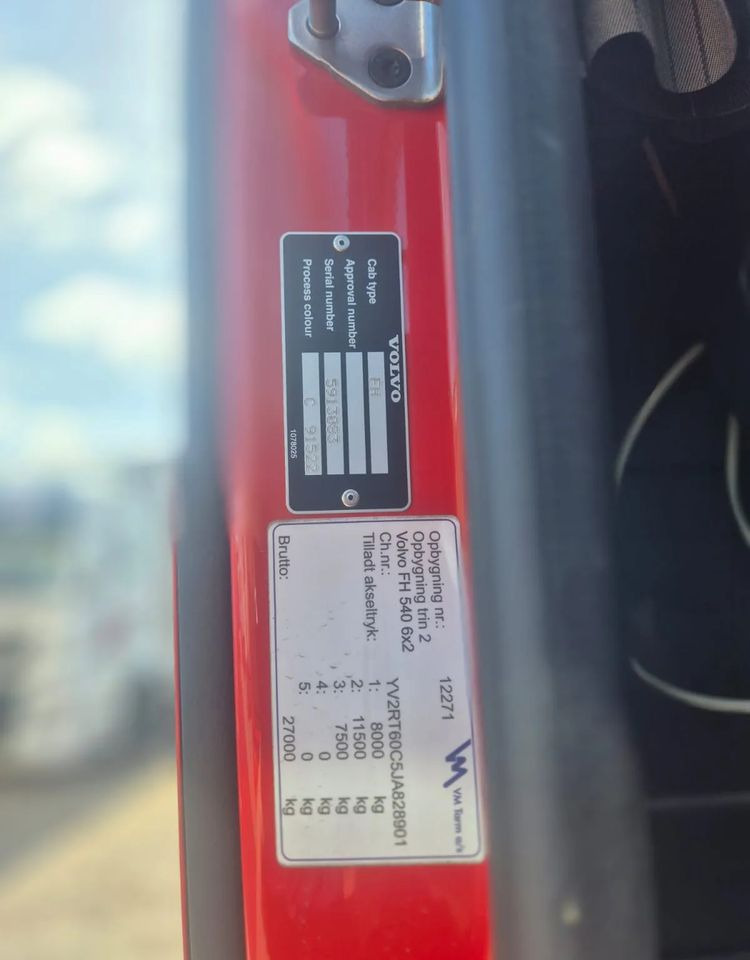 Volvo FH 540 oś skrętna Euro 6 - Šasija kravas automašīna: foto 3 Volvo FH 540 oś skrętna Euro 6 - Šasija kravas automašīna: foto 3