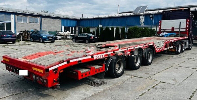 Bodex 53t/40t/28m teleskop ADR no ramp - Puspiekabe zema profila platforma: foto 5 Bodex 53t/40t/28m teleskop ADR no ramp - Puspiekabe zema profila platforma: foto 5