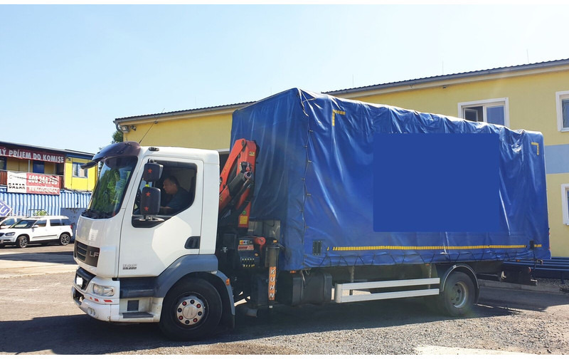 DAF 15t LF55.220 +Palfinger PK8500 - Kravas automašīna ar tentu, Kravas auto ar manipulatoru: foto 2 DAF 15t LF55.220 +Palfinger PK8500 - Kravas automašīna ar tentu, Kravas auto ar manipulatoru: foto 2