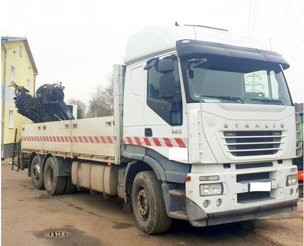 Iveco Stralis 420 - Bortu kravas automašīna/ Platforma, Kravas auto ar manipulatoru: foto 1 Iveco Stralis 420 - Bortu kravas automašīna/ Platforma, Kravas auto ar manipulatoru: foto 1