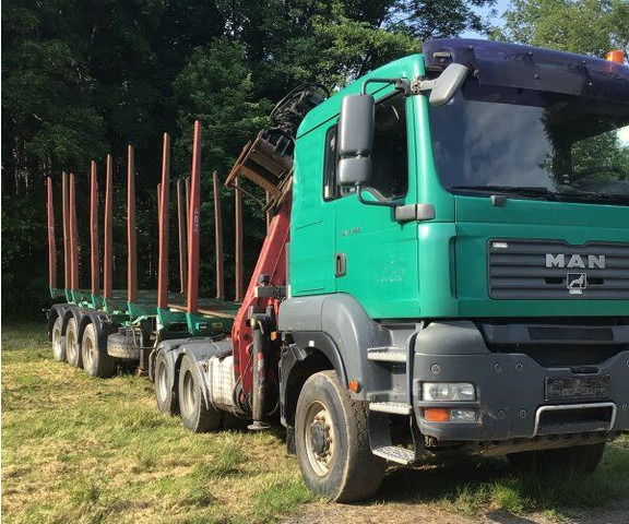 MAN TGA 33.480 - Kokvedējs, Kravas auto ar manipulatoru: foto 1 MAN TGA 33.480 - Kokvedējs, Kravas auto ar manipulatoru: foto 1