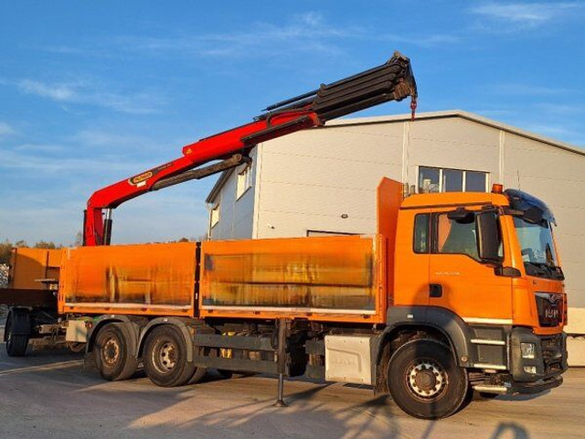 MAN TGS 26.440 - Bortu kravas automašīna/ Platforma, Kravas auto ar manipulatoru: foto 1 MAN TGS 26.440 - Bortu kravas automašīna/ Platforma, Kravas auto ar manipulatoru: foto 1
